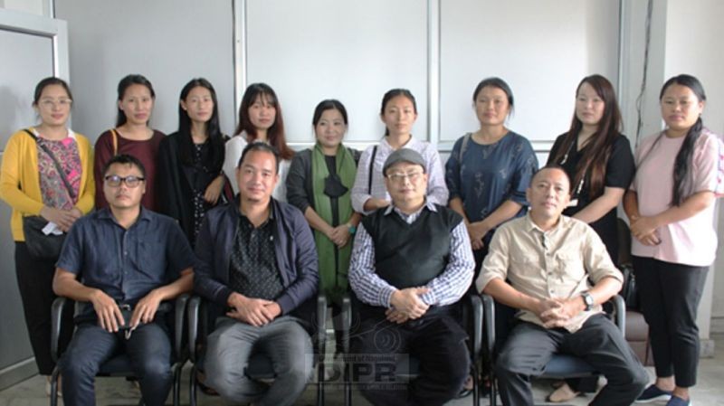 Director DWRD, Vilone Sakhrie with skilled unemployed women and other officers during the signing of MoU at the Directorate of Women Resource Development, Kohima on September 3. (DIPR Photo)